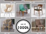10 mẫu ghế cafe PCM xu hướng 2019 với giá chỉ từ 1000k