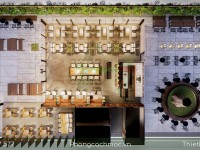 Thiết kế quán cafe hiện đại Palma The Garden Cafe