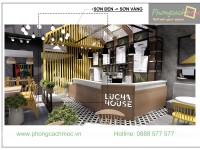 Thiết kế quán trà sữa LuCha House - Nhà Bè