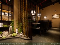Thiết kế thi công nhà hàng nướng nhật bản ANRAKUTEI - Nguyễn Trãi Quận 1