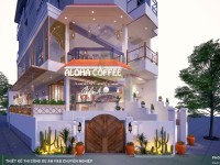 Thiết kế thi công quán cafe phong cách Địa Trung Hải - Aloha Coffee Quận 7
