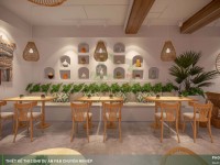 Thiết kế thi công quán cafe phong cách Địa Trung Hải - Aloha Coffee Quận 7
