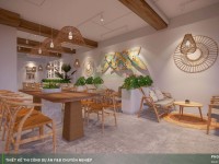 Thiết kế thi công quán cafe phong cách Địa Trung Hải - Aloha Coffee Quận 7