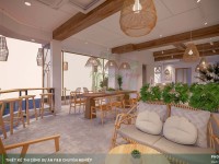 Thiết kế thi công quán cafe phong cách Địa Trung Hải - Aloha Coffee Quận 7