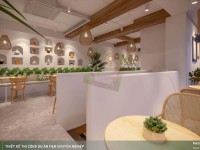 Thiết kế thi công quán cafe phong cách Địa Trung Hải - Aloha Coffee Quận 7
