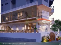 Thiết kế thi công quán cafe phong cách Địa Trung Hải - Aloha Coffee Quận 7