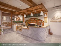 Thiết kế thi công quán cafe phong cách Địa Trung Hải - Aloha Coffee Quận 7