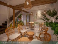 Thiết kế thi công quán cafe phong cách Địa Trung Hải - Aloha Coffee Quận 7