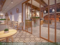 Thiết kế thi công quán cafe phong cách Địa Trung Hải - Aloha Coffee Quận 7