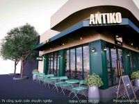 Antiko Saigon Kafe - Mẫu thiết kế quán cafe góc phố siêu đẹp