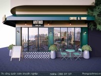 Antiko Saigon Kafe - Mẫu thiết kế quán cafe góc phố siêu đẹp