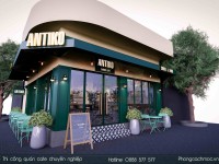 Antiko Saigon Kafe - Mẫu thiết kế quán cafe góc phố siêu đẹp