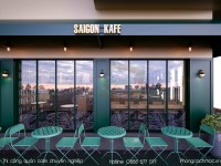 Antiko Saigon Kafe - Mẫu thiết kế quán cafe góc phố siêu đẹp