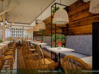 Thiết kế tiệm bánh ngọt kết hợp quán cafe Mix Bakery-100m2