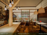 Thiết kế tiệm bánh ngọt kết hợp quán cafe Mix Bakery-100m2