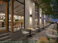 Thiết kế thi công quán cafe 300m2 CUỐN HÚT khách hàng tại Rach Giá