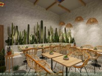Thiết kế thi công quán cafe 300m2 CUỐN HÚT khách hàng tại Rach Giá