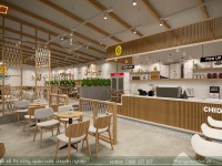 Thiết kế thi công quán cafe 300m2 CUỐN HÚT khách hàng tại Rach Giá