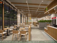 Thiết kế thi công quán cafe 300m2 CUỐN HÚT khách hàng tại Rach Giá
