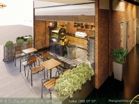 Crown Coffee Bình Phước - Mẫu thiết kế quán cafe hiện đại