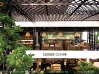 Crown Coffee Bình Phước - Mẫu thiết kế quán cafe hiện đại