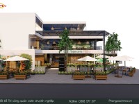 Crown Coffee Bình Phước - Mẫu thiết kế quán cafe hiện đại