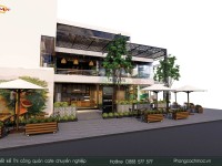Crown Coffee Bình Phước - Mẫu thiết kế quán cafe hiện đại