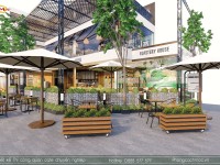 Crown Coffee Bình Phước - Mẫu thiết kế quán cafe hiện đại