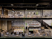 Thiết kế quán cafe hiện đại phong cách Luxury 320m2