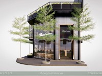 Thiết kế quán cafe hiện đại phong cách Luxury 320m2