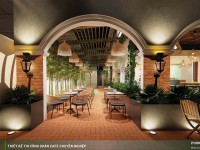 Thiết kế quán cafe Indochine Long Xuyên - Phong cách quán cafe Việt Nam 450m2