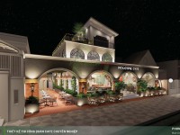 Thiết kế quán cafe Indochine Long Xuyên - Phong cách quán cafe Việt Nam 450m2