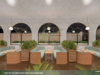 Thiết kế quán cafe Indochine Long Xuyên - Phong cách quán cafe Việt Nam 450m2