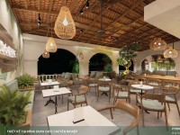 Thiết kế quán cafe Indochine Long Xuyên - Phong cách quán cafe Việt Nam 450m2