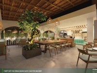 Thiết kế quán cafe Indochine Long Xuyên - Phong cách quán cafe Việt Nam 450m2