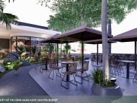 Thiết kế quán cafe tropical garden 400m2 - Nemo Coffee Bình Dương