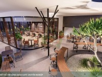 Thiết kế quán cafe tropical garden 400m2 - Nemo Coffee Bình Dương