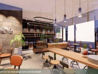 Thiết kế quán cafe tropical garden 400m2 - Nemo Coffee Bình Dương
