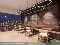 Thiết kế quán cafe tropical garden 400m2 - Nemo Coffee Bình Dương