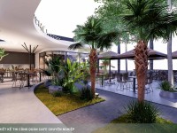 Thiết kế quán cafe tropical garden 400m2 - Nemo Coffee Bình Dương