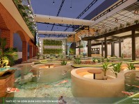 New Koi Coffee - Mẫu thiết kế quán cafe cá KOI 1500m2 đẹp tại quận 7
