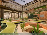 New Koi Coffee - Mẫu thiết kế quán cafe cá KOI 1500m2 đẹp tại quận 7