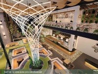 New Koi Coffee - Mẫu thiết kế quán cafe cá KOI 1500m2 đẹp tại quận 7