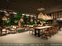Thiết kế quán cafe hiện đại Palma The Garden Cafe