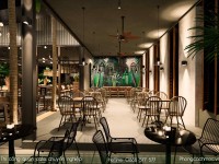 Thiết kế quán cafe hiện đại Palma The Garden Cafe
