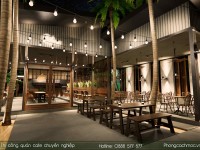 Thiết kế quán cafe hiện đại Palma The Garden Cafe