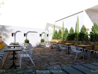 Thiết kế quán cafe sân vườn 1700m2 - Victoria Coffee Long An
