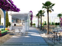 Thiết kế quán cafe sân vườn 1700m2 - Victoria Coffee Long An