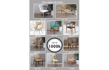 10 mẫu ghế cafe PCM xu hướng 2019 với giá chỉ từ 1000k