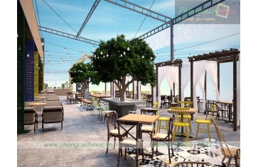 Thiết kế kết hợp thi công nội thất quán cafe giúp Phong Cách Mộc tạo được ấn tượng tốt